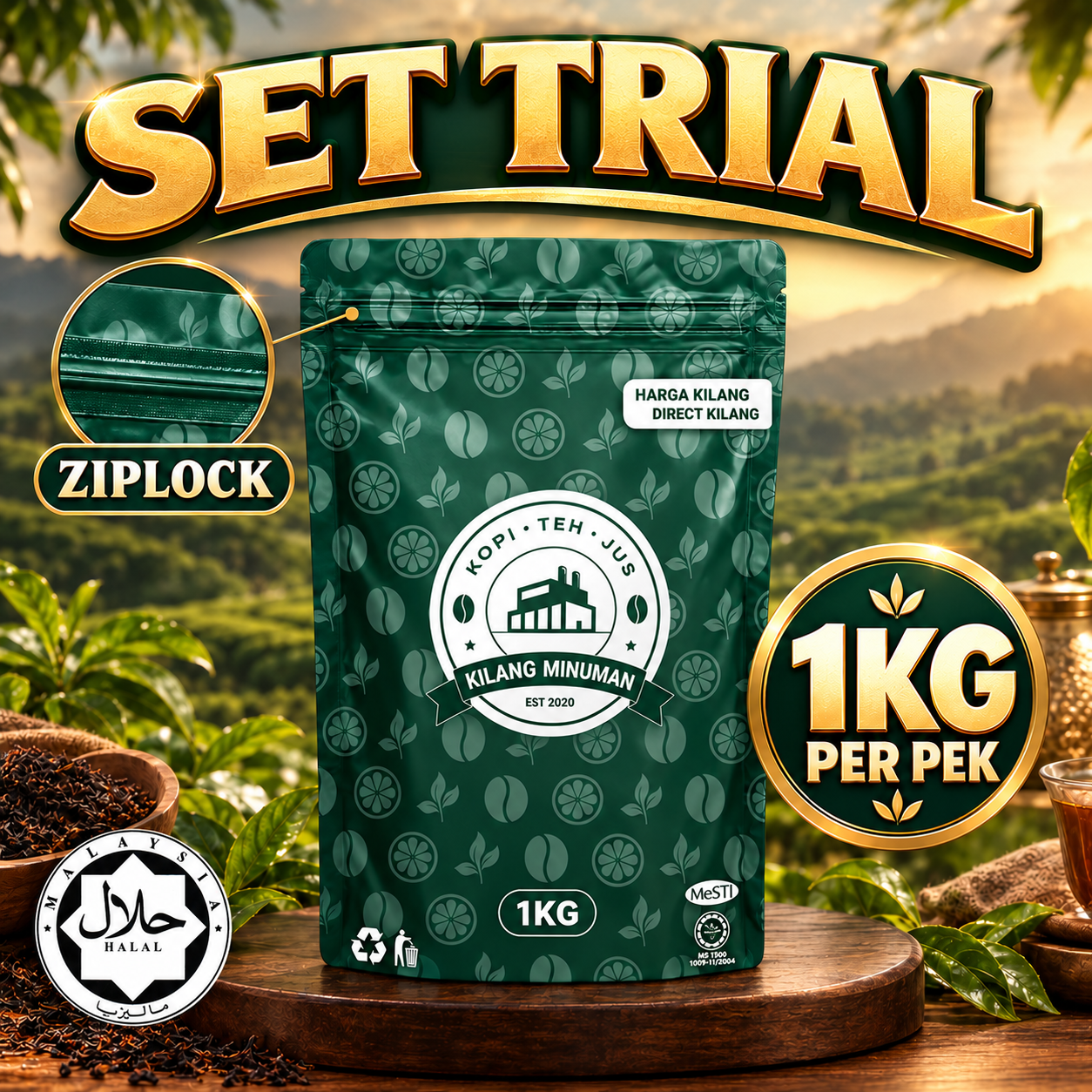 Set Trial Teh Tarik 1KG